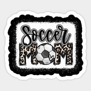 Soccer Mom Leopard Basketball Mom Sticker